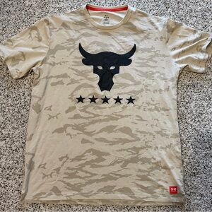 Under Armour Camo Bull Graphic Tee Project Rock